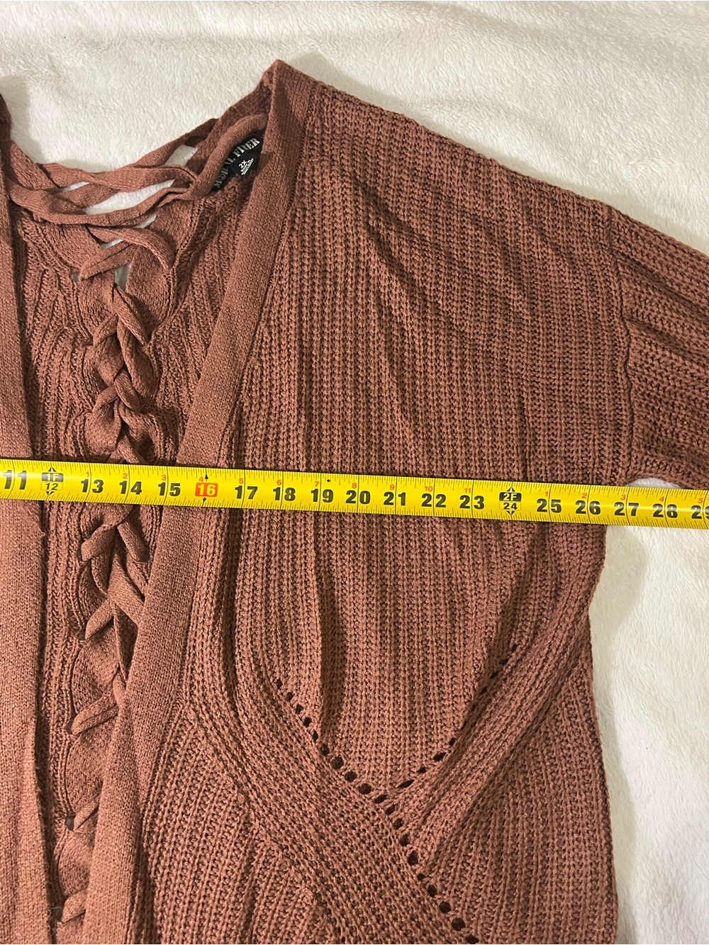 Moral Fiber Open-Front Knit Cardigan - Picture 8 of 9